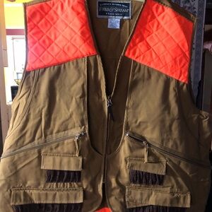 Field & Stream Orange and Brown Men's Vest